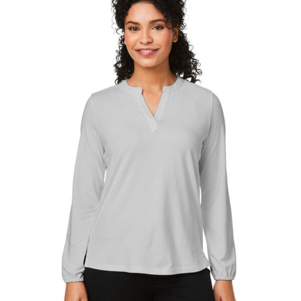Ladies' Raleigh Half-Placket Knit Top Thumbnail